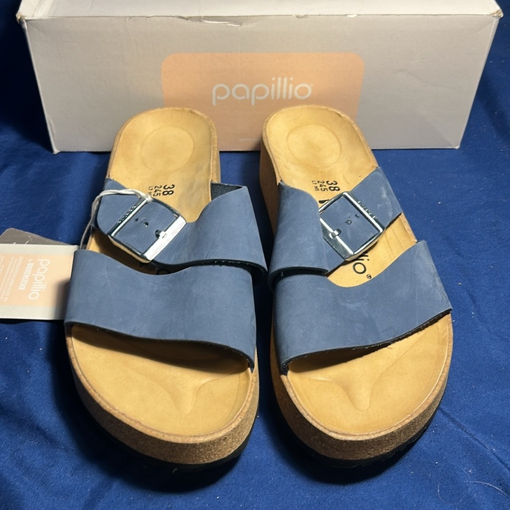 Papillio- sandals, blue, Almina 10 narrow new - Picture 2 of 5